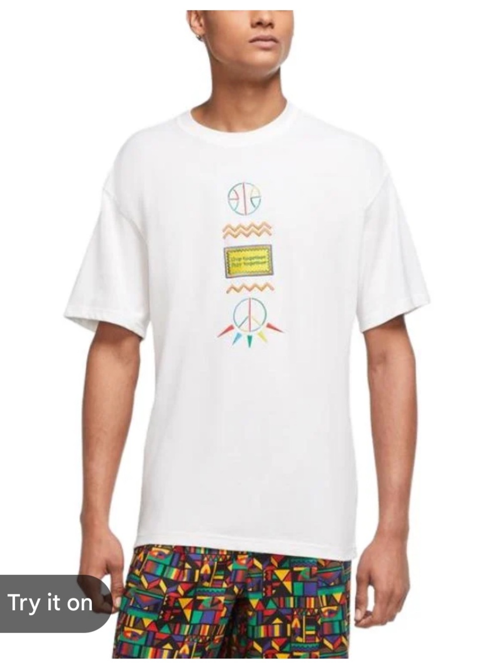 Nike Men’s Urban Jungle white T-shirt, size small